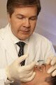 Dr Braun performs a Botox injection