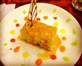 Tres Leches cake, a dessert made with three types of milk.