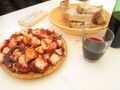 Octopus dish at a Galician fair