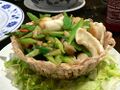 Seafood bird's nest