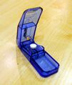 Pill splitter used for dividing doses