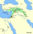 Fertile crescent Neolithic B circa 7500 BC