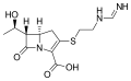 Diagram of the chemical structure of Imipenem
