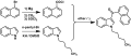 Synthesis pathway of JWH-018