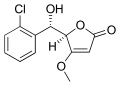 Skeletal structure of Losigamone