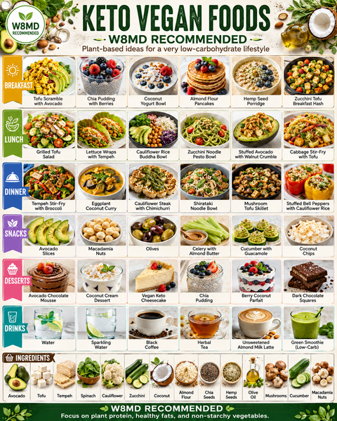 Keto vegan foods