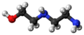 Aminoethylethanolamine 3D model