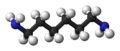1,6-diaminohexane 3D balls