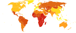 Trichomoniasis world map-DALYs per million females-WHO2012