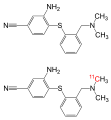 DASB and (C-11)DASB formulas skeletal