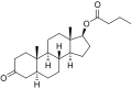 Chemical structure of Dihydrotestosterone butyrate