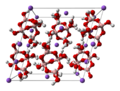 Borax unit cell 3D balls