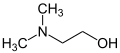 Chemical structure of Dimethylethanolamine