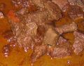 Rendang dish closeup