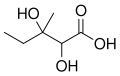 2,3-Dihydroxy-3-methylpentanoic acid structure