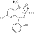 (R)-Lormetazepam structural formula