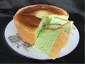 Pandan chiffon cake