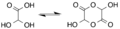 Glyoxylic acid hydrate dimerization
