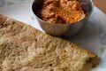 Pesarattu and Ginger chutney.