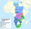 Second Congo War Africa map