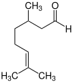 Structural formula of (RS)-Citronellal