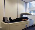 DEXA scanner in use