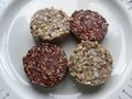 Irish black and white pudding slices