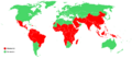 Global distribution of malaria