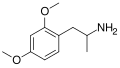 2,4-Dimethoxyamphetamine structure