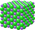 Sodium chloride (NaCl) ionic bonding