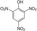 Chemical structure of Picric acid