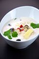 Tom kha gai soup with Alpinia galanga