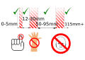Infant furniture acceptable gaps