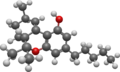 3D structure of Delta-10-THC molecule