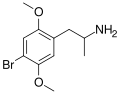 2,5-Dimethoxy-4-bromoamphetamine skeletal structure