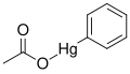Phenylmercury acetate structure