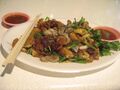 Another view of a Singapore-style oyster omelette.