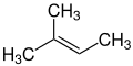 Structural formula of 2-Methyl-2-butene