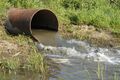 Industrial discharge pipe