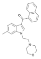 Chemical structure of 6-methyl-JWH-200